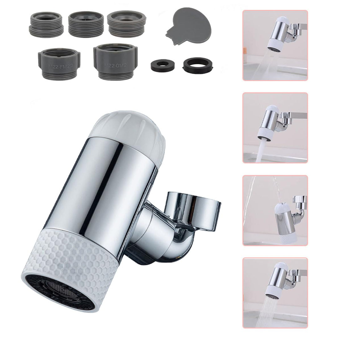 Universal 4-Mode Faucet Sprayer Attachment for Kitchen and Bathroom Sink