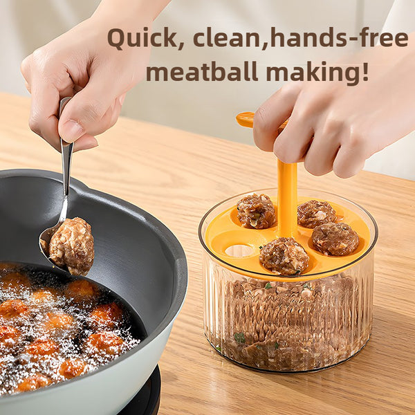 Manual 5-Hole Meatball Maker – Press Tool for Making Meatballs, Falafel, Veggie Balls